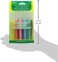 Load image into Gallery viewer, Clover 3672 Amour Crochet Hook Set, 10 sizes