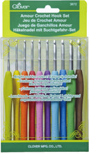 Load image into Gallery viewer, Clover 3672 Amour Crochet Hook Set, 10 sizes