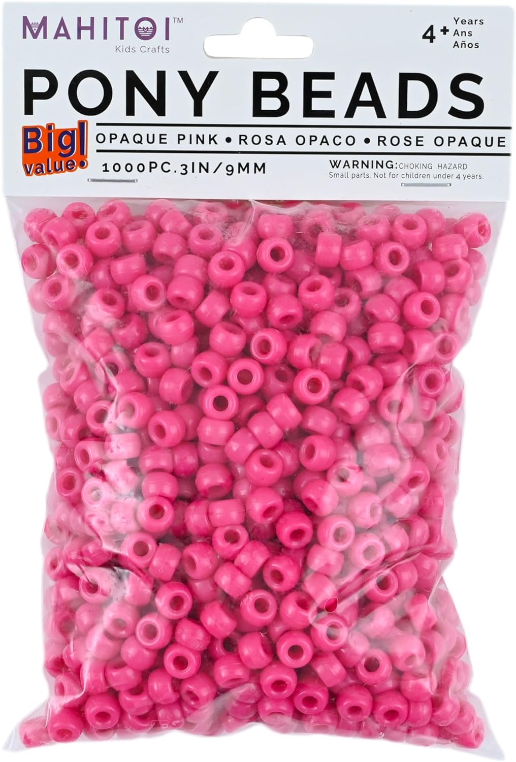 MAHITOI ™ 1000 Opaque Pink Beads